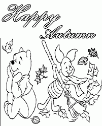 Download and print this winnie the pooh coloring pages tiger hugging pooh till they fall for the cost of nothing, only at everfreecoloring.com. Winnie And Piglet In The Autumn Coloring Pages Autumn Or Fall Coloring Home