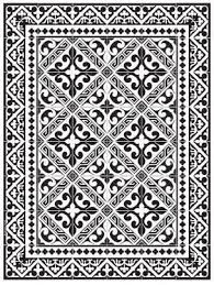 Black And White Vinyl Tile Flooring Beija Flor Black Fleur De Lys Medium Floor Mat 24 X 38 Vinyl Floor Mat Vinyl Flooring Luxury Tile Floor