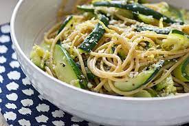 Homemade Zucchini Spaghetti With Lemon Oh My Veggies Recipe Pasta Dishes Vegetarian Recipes Recipes