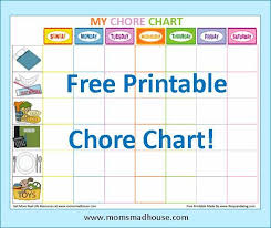 Kid Chore Chart Template Letter Template