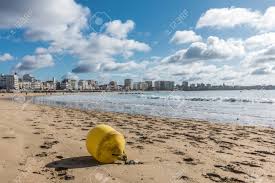 In 2016, it had a population of 670,597. Les Sables D Olonne Beach At Low Tide With A Yellow Buoy Vendee France Stock Photo Picture And Royalty Free Image Image 90176692