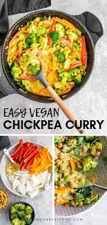 Easy Vegetable Chickpea Curry Recipe Vegan Chickpea Curry Vegetarian Cooking Chickpea Curry