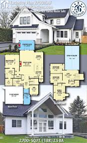 Plan 270015af Exclusive 3 Bed New American House Plan With Vaulted Master Suite House Plans American Houses How To Plan