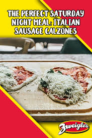 Sunday night is now sorted. The Perfect Saturday Night Meal Zweigle S Italian Sausage Calzones Zweigle S Quality Hot Dogs Sausage And Specialty Meat Products Italian Sausage Specialty Meats Meals