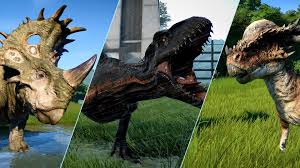 You don't get all dinosaurs at once, they have to be discovered as you go through dig sites. Jurassic World Fallen Kingdom Dinosaur Update Out Now Frontier