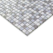 Recommended for walls and exteriors, these tiles are easy to you can install them on the field wall or as shower tile and add beauty to the rest of the decor. Black And White Glass Mosaic Tile Glossy Glass Wall Tile
