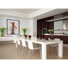 The dining set, which includes a round table. Wooden White Color 8 Seater Dining Table Set Rs 46000 Set Soham Wood Craft Id 20263986291
