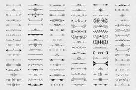 Floral, design, elements, dividers, text, text divider, swirly divider, swirl divider, divider ornament, ornament, swirly ornament, swirl ornament. 100 Hand Drawn Text Dividers Graphic By Kirill S Workshop Creative Fabrica
