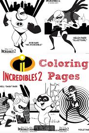 Coloring, the act of adding color to comic book pages, where the person's job title is colorist The Incredibles 2 Coloring Pages