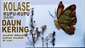 Kupu kupu biasanya sering ditemukan. Cara Membuat Kolase Kupu Kupu Dengan Daun Kering Tema Binatang Youtube