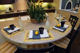 Maybe you would like to learn more about one of these? This Kitchen Offers A Large Semi Circle Dining Island With Seating For Four People Kitchen Island With Seating Round Kitchen Island Kitchen Island Design