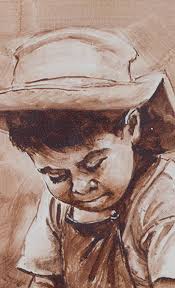 "Nino Trabajador (Child Carving Wooden Bowl)