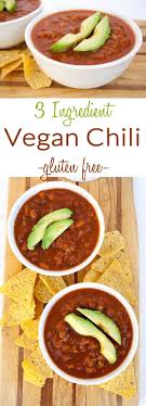 3 Ingredient Vegan Chili Gluten Free This Easy Comforting Chili Recipe Is Perfect For A R Vegan Soup Recipes Vegan Recipes Healthy Vegan Recipes Easy Quick