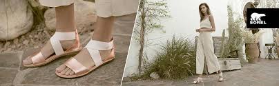 Amazon Com Sorel Women S Ankle Strap Sandals Platforms Wedges