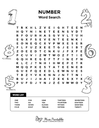 Free Printable Word Searches In 2020 Word Puzzles For Kids Number Words Kids Word Search