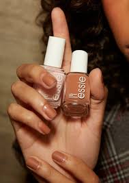 This clear matte nail polish top coat provides a subtle velvet finish to nails for an irresistible matte manicure. Essie On Twitter The Second Look From Kith Channeling Mad Max And The Sahara Desert Betina Created A Sand Colored Look With A Dune Shaped Design In Shade Cliffhanger From Essierockyrose Finished With Matte