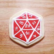 I ordered this cake for my boyfriend for his birthday. Yummy D20 Cookie From Nerdy Nummies D Galletas