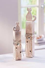 Deko Katze Auf Sockel 2er Set Jetzt Bei Weltbild De Bestellen Deko Katze Deko Holz