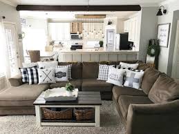 40 Comfy Farmhouse Living Room Design Ideas Ackerley News Brown Living Room Decor Brown Couch Living Room Brown Living Room