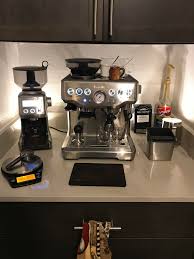 2x brew group head seal for breville bes870bss barista express coffee machine. Updated Lighting Breville Setup Just Added A Few Led Lights To My Very Dark Coffee Corner Hid One Behind The Grinder Espresso Machine And One Inside A Frothing Pitcher Anyone Figured Out