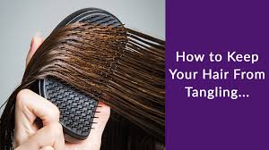 This way you can gently remove the tangles instead of aggressively trying to break through them by brushing from root to tip. Tangled Hair Archives Salon Nirvana 954