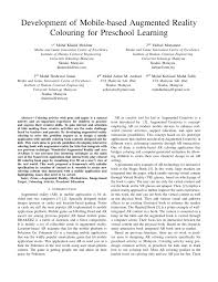 Acis involved numerous complementary services ranging from fields engineering, consultancy, installation, testing & commissioning. Pdf Development Of Mobile Based Augmented Reality Colouring For Preschool Learning