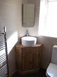 corner bathroom floor cabinet design