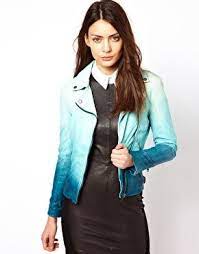 Enlarge Muubaa Dip Dyed Leather Biker Jacket Biker Jacket Jackets Clothes Design