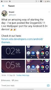 Oneplus 8 Oxygenos 11 Android 11 Beta Live Wallpaper Port Available