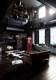 Best Dark Interior Design Pictures Colors Become One Of The Most Essential Elements In Interior Desig Loft Design Home Room Design Industrial Interior Design