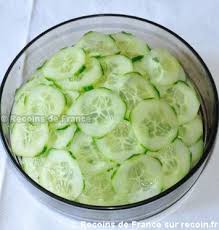 Recette Concombre La Cr Me Sur Recoin Fr Recette Recette Concombre Concombre Concombre A La Creme