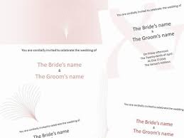 Professional wedding invitation card design in microsoft word 2013 by asith. Pink Wedding Invitations