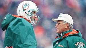 Qb Dan Marino And Head Coach Don Shula Nfl Coaches Dolphins Nfl Dolphins