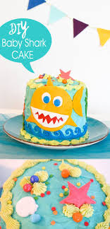 Diy Baby Shark Geburtstagskuchen Geburtstagskuchen Shark Shark Birthday Cakes Diy Baby Stuff Shark Cake