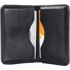 Kate spade new york buzzsmall slim leather bifold wallet. Business Card Holder Wisdompro 2 Sided Pu Leather Folio Name Card Holder Wallet Case With Magnetic Shut For Men Walmart Canada