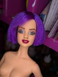 Teresa Purple Hair OOAK reroot By Plastic_Aura
