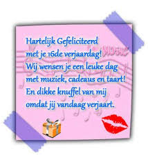 Hartelijk Gefeliciteerd Met Je 16e Verjaardag Verjaardag Gedichten Verjaardag Verjaardagswensen