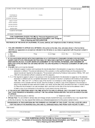 California Court Subpoena - 11 Free Templates in PDF, Word, Excel ...