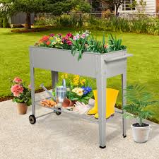 We did not find results for: Kinbor Metal Raised Garden Bed W Legs Elevated Planter Box On Wheels With Storage Shelf Planter Herbs Vegetables Flower Box Overstock 31677064 Grey