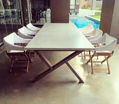 Pin By Nazier Ryan On Tables Dining Table Design Dining Table Concrete Table