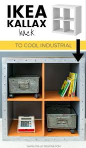 With options that can go on the floor or the walls, the kallax storage furniture series has a lot to offer you. Ikea Kallax Hack Industrial Storage For A Boys Bedroom Grillo Designs