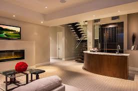 Although most basement bars tend to feature darker varieties of cabinets, lighter colors are also an option to brighten up the space. 27 Basement Bars That Bring Home The Good Times