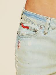 Features:mid waist,denim destroyed,skinny leg,zipper closure,long pants,button down classic denim,slim fit. Free People American Flag Super Flare In Blue Lyst
