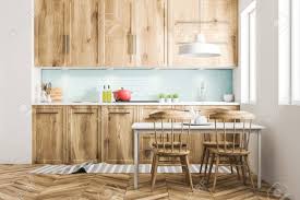 Welcome to our main interior design styles where we provide access to the main styles. White Scandinavian Style Kitchen Interior With Blue Tiled And Stock Photo Picture And Royalty Free Image Image 103765400