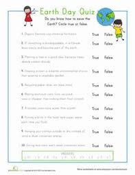 Education Com Earth Day Quiz Worksheet