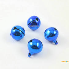 30pcs 16mm Blue Bells Jingle Bells Christmas Bells Pet Bells (bell119)