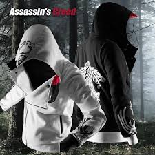 Assassin's creed blue and white leather jacket. Assassin S Creed Hoodie Sweater Men Hooded Zipper Jacket Men S Hooded Jacket Buy At A Low Prices On Joom E Commerce Platform