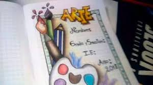 50 ideas de marcado de cuaderno artistica en 2020 portadas de cuadernos caratulas para cuadernos decoracion de cuadernos. Como Hacer Caratula De Arte Facil Y Sencillo Youtube