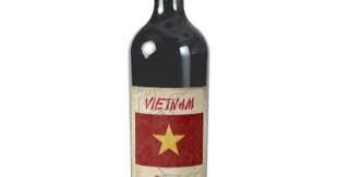 Vietnam Wine Label Zazzle Com Christmas Wine Label Christmas Wine Photo Wine Label