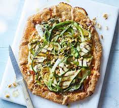 Charred Courgette Lemon Goat S Cheese Galette Recipe In 2020 Bbc Good Food Recipes Recipes Galette